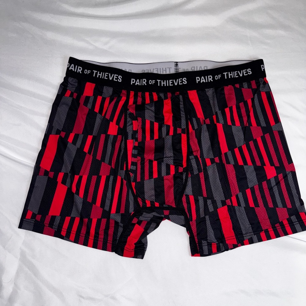 Pair of thieves Men's Red and Black Boxer Briefs